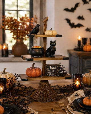 Witchy Broom Display Tray