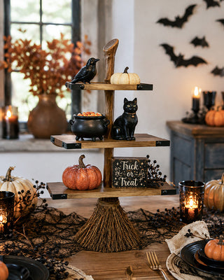 Witchy Broom Display Tray