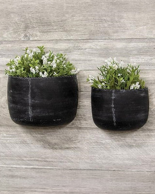Tiered Living Wall Bucket Planters, Set of 2