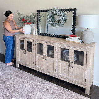 6 Door Wooden Siena Buffet