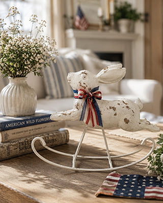 Antique-Inspired Rocking Bunny