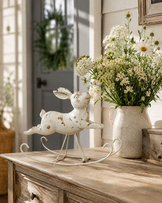 Antique-Inspired Rocking Bunny