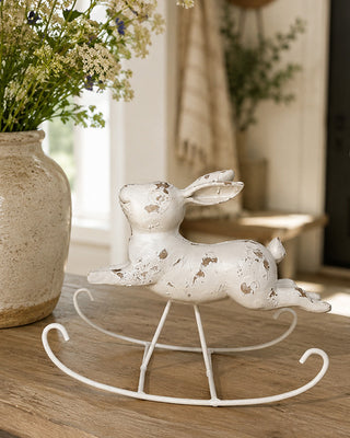 Antique-Inspired Rocking Bunny