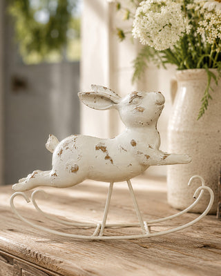 Antique-Inspired Rocking Bunny