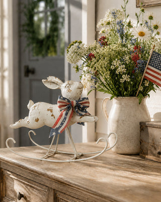 Antique-Inspired Rocking Bunny