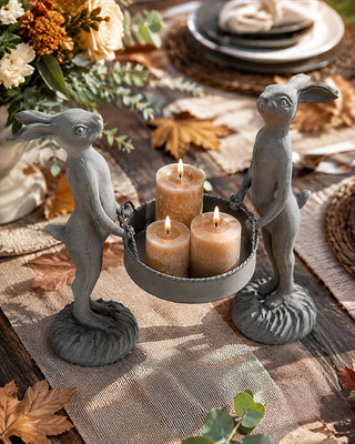 Standing Bunny Duo with Removable Tray | Indoor/Outdoor