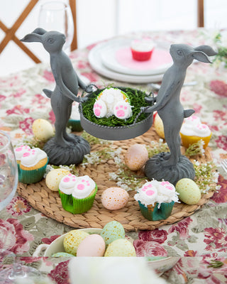 Standing Bunny Duo with Removable Tray | Indoor/Outdoor