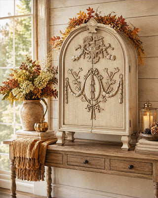 Grand Victorian Wood Storage Cabinet