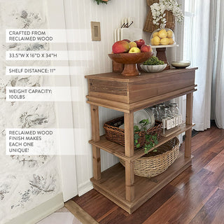Heritage Farmhouse Console Table