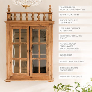 Heritage Style Gallery Display Cabinet