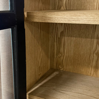 Midcentury Modern Glass Door Display Cabinet