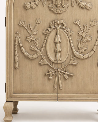 Grand Victorian Wood Storage Cabinet