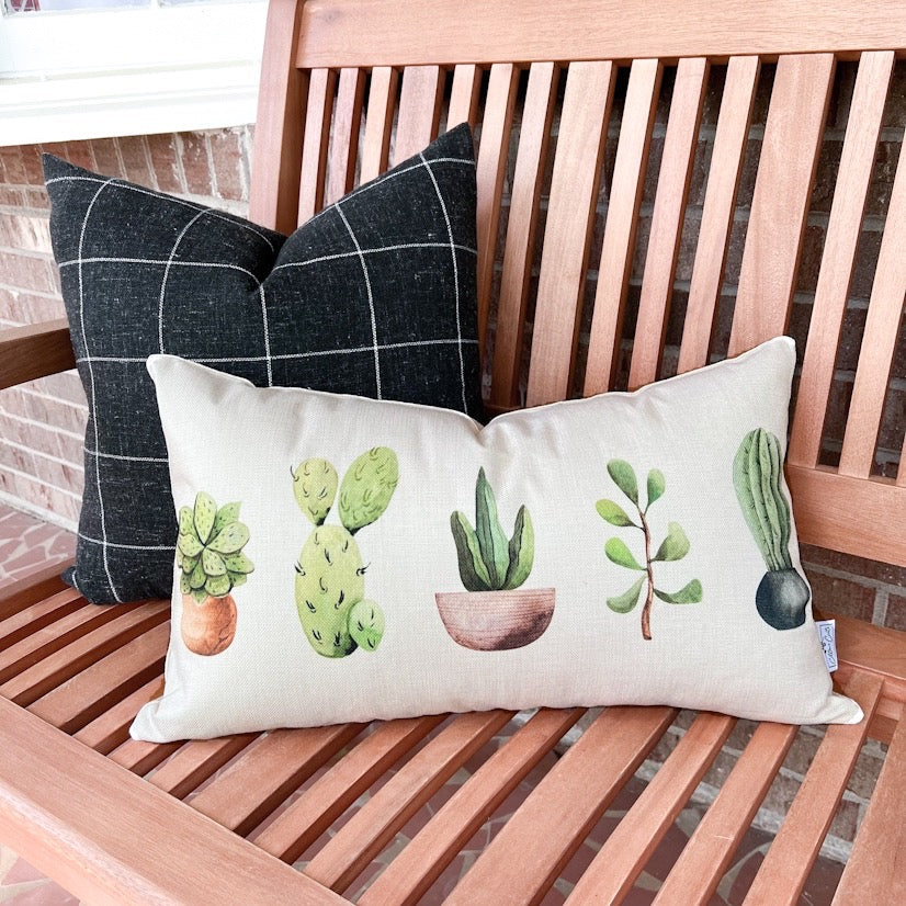 Cactus Summer Pillow Cover 12x20 inch Decor Steals