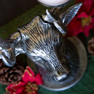 Distressed Reindeer Antler Candle Holder Centerpiece
