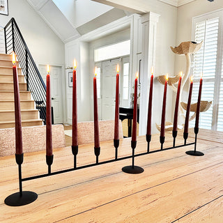 candle holder on table