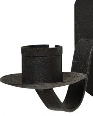 Iron Wall Sconce Candle Holder Set of 2 Matte Black Metal Farmhouse