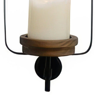 black metal wall sconce candle holder