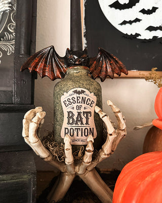 Detailed Potion Bottle Candle Holders, Set of 3