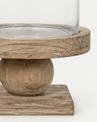 Hurricane Glass Candle Holder, Set of 2