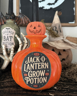 Detailed Potion Bottle Candle Holders, Set of 3