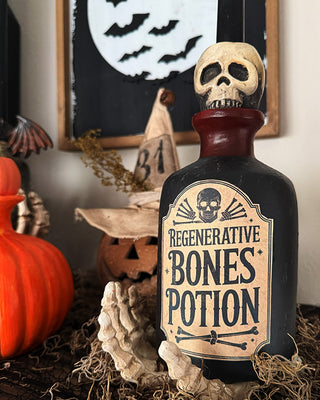 Detailed Potion Bottle Candle Holders, Set of 3