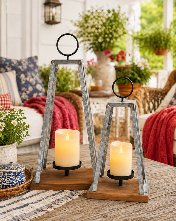 Pendulum Candle Holders, Set of Two
