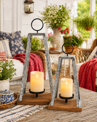 Pendulum Candle Holders, Set of Two
