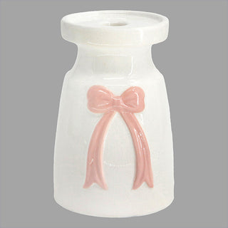 pink bow candle riser ceramic spring dining table centerpiece décor