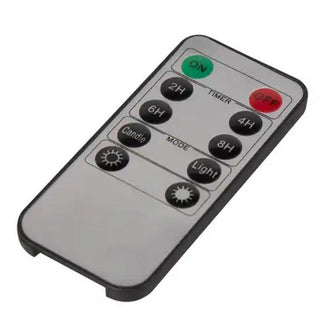 Flameless LED taper candle set in blush pink with gold candlestick holders