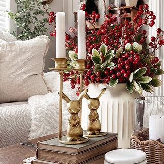 Creative Critter Taper Candle Holders, Set of 2