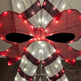 46 Inch Light Up Crossed Candy Canes Outdoor Christmas Decoration