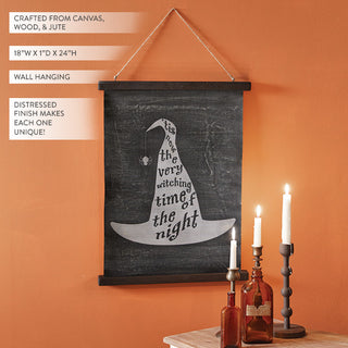 Witching Hour Canvas Sign