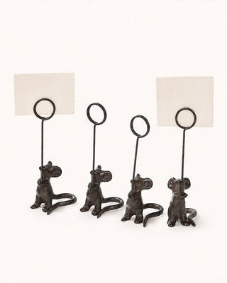 Iron Mouse Place Card Holder, Set of 4
