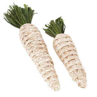 Rustic spring tablescape jute carrot ornaments