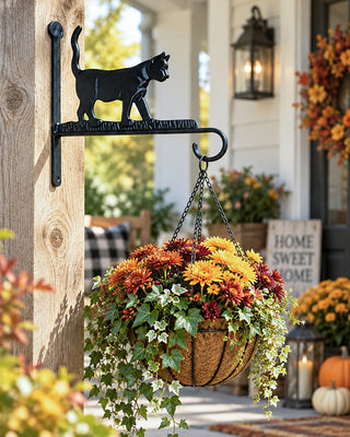 Cottage Garden Cast Iron Cat Plant Hanger Bracket