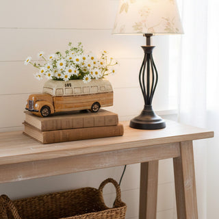 Vintage school bus planter rustic farmhouse decor