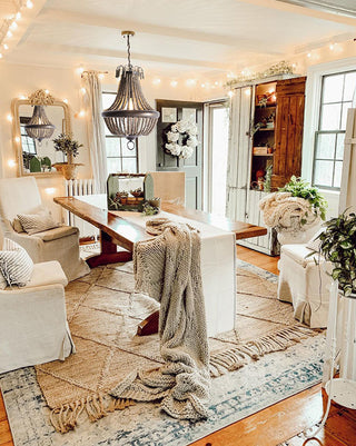 Wooden Bead Pendant Chandelier