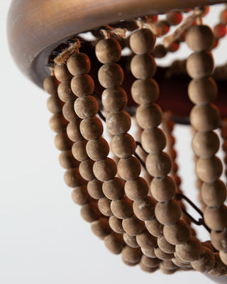 Wooden Bead Pendant Chandelier