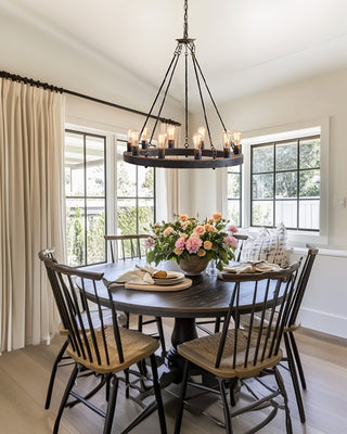  Farmhouse wagon wheel ceiling chandelier rustic lighting statement fixture