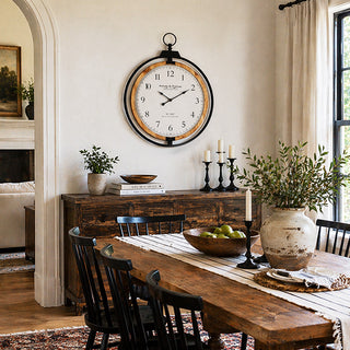 French Farmhouse Oversized Wall Clock