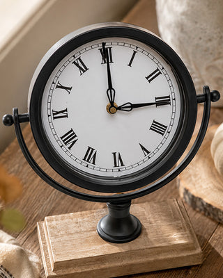 Classic Roman Numeral Tabletop Clock