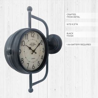Vintage Old Town Station Wall Clock