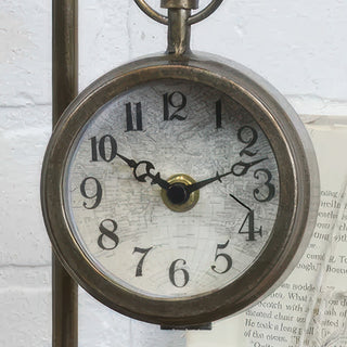 Vintage round clock face with classic numerals