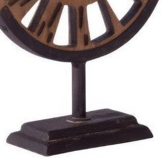 Rustic Tabletop Stand Clock with Roman Numerals