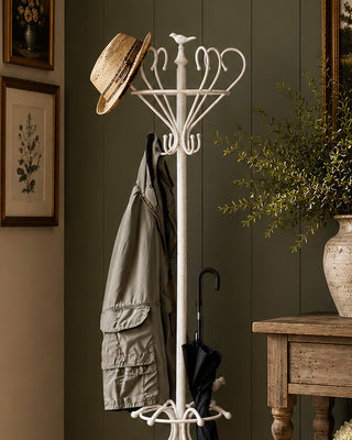 Decorative metal bird coat rack wall mount farmhouse entryway mudroom hooks
