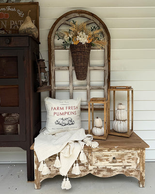 Timeworn Wood Coffee Table with Four Drawers