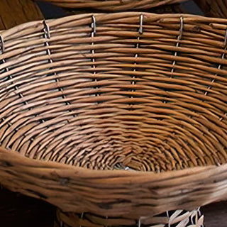 Woven Whispers Wicker Compotes, Set of 3 | Where Natural Meets Noteworthy