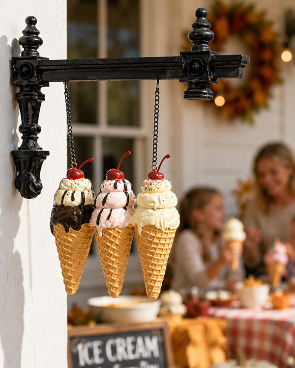 Ice Cream Cone With Bracket Option | Our "Summer" Signs Of The Seasons Edition