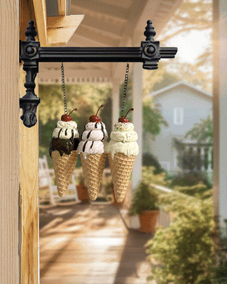 Ice Cream Cone With Bracket Option | Our "Summer" Signs Of The Seasons Edition