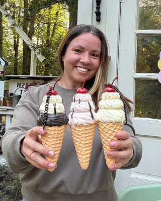 Ice Cream Cone With Bracket Option | Our "Summer" Signs Of The Seasons Edition